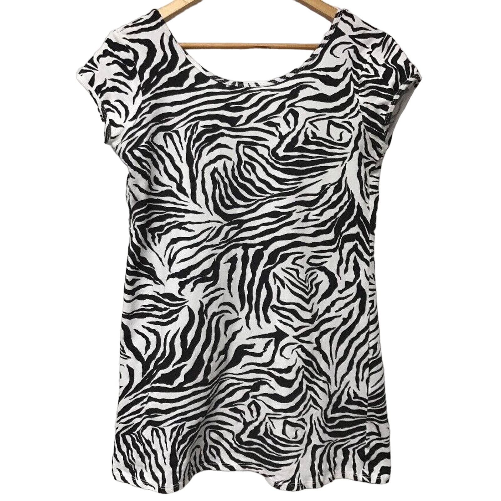 Karlie Top Womens Large Black White